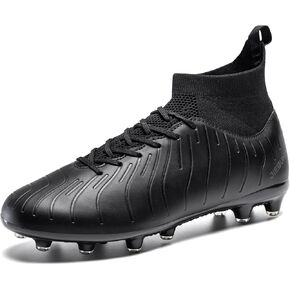 Men's Women's Soccer Shoes High-Tops Lace-Up Non-Slip Spikes Outdoor Sports Athletic Football Cleats