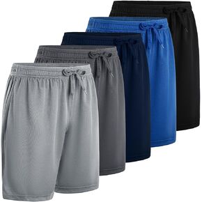 Athletic Shorts for Men Stretch Quick Dry Elastic Waistband Active Gym Shorts