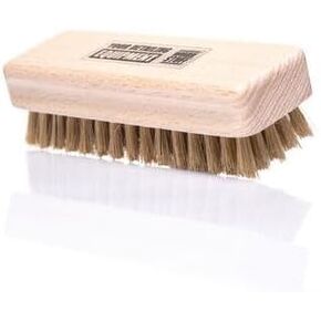 WORK STUFF Handy Leather Brush - Ergonomic Stiff Bristle Cleaning Brush