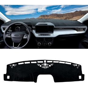 Dash Cover Compatible with 2023-2024 Ford Ranger Accessories Custom Dashboard Cover Carpet Mat Non-Slip
