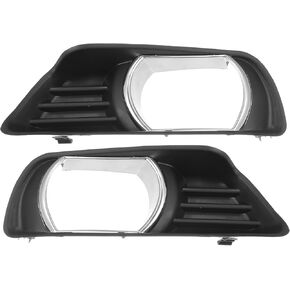 Left Right Side Fog Light Grille Cover Trim NO.5212706040/5212806040 for Toyota Camry 2007 2008 2009 Black 1 Pair