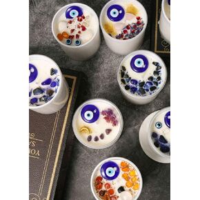 Evil Eye Candle - Unique Evil Eye Decor & Gifts | Protection Candle for Healing, Luck, Good Energy,Spiritual Protection | Ideal Gift for Home Meditation and Special Occasions