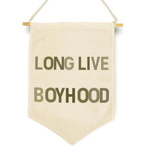 Long Live Boy Bedroom Boyhood Decor, Nursery and Toddler Room Wall Decor for Boys, Kids Playroom Wall Banner, Christmas, Birthday Gifts for Teen Boys