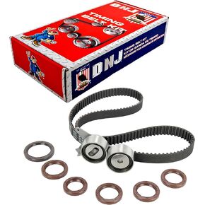 DNJ TBK490 Timing Belt Kit/For 1990-2005 / Ford, Kia, Mazda, Mercury/Capri, Escort, Miata, MX-3, Protege, Sephia, Tracer / 1.6L, 1.8L / DOHC / 16V / 112cid, 1597cc, 1839cc / VIN 3, VIN 5, VIN 6