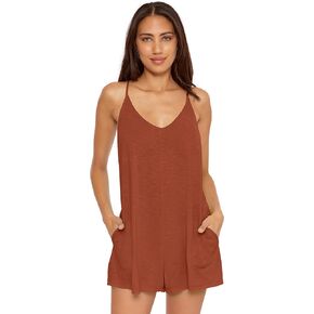 Oasis - Women's Beach Romper with Plunge Neckline, Beach Cover Ups for Women's Swimwear in Saudi Arabia