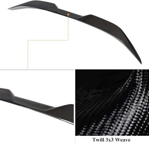 AeroBon Real Carbon Fiber Trunk Spoiler متوافق مع 2017-2023 Audi A5 S5 RS5 Spoiler 4-Door Sportback (نمط MV) in Saudi Arabia