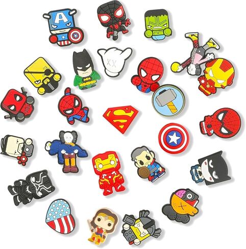 Addnkchn 20 50 100Pcs Random PVC Cartoon Bulk Shoe Charms and pins Decoration with Different Designs Shape for Girls,Boys and Adult Party Gift Shoe Decoration Charms in Saudi Arabia