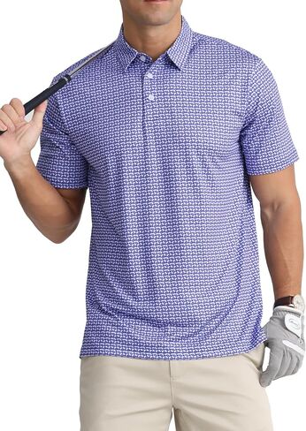 APTRO Men's Golf Polo Shirts Moisture Wicking Dry Fit Quick Dry Short Sleeve Polo Shirts in Saudi Arabia