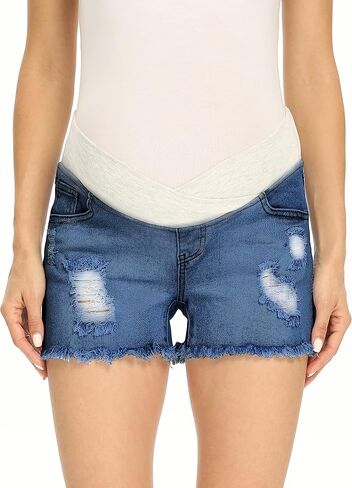 V VOCNI womens Denim Shorts in Saudi Arabia