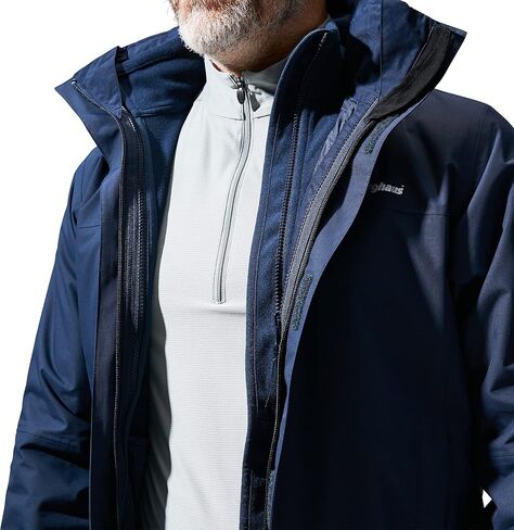 Berghaus Men's Rain Jacket 3 in 1 Waterproof Hydroshell Alpha 2.0 Gemini in Saudi Arabia
