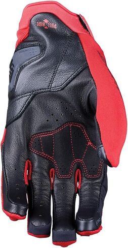 Stunt EVO 2 Motorcycle Gloves for Men - Riding Gloves for Motorcycle, Scooter and More, with AirgoProtech Shells, Black/Red in Saudi Arabia