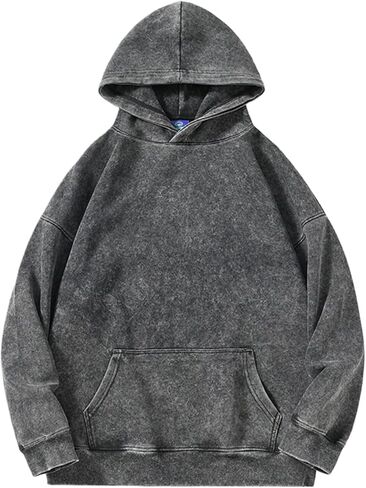 Chaos World Women Oversized Hoodies Acid Wash Pullover Vintage Hoodie Heavyweight Sweatshirt Streetwear in Kuwait