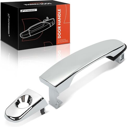 A-Premium Front Left Driver Side Exterior Door Handle with Keyhole Compatible with Chevrolet Equinox 2005-2009, Malibu 2004-2008, HHR 2006-2011 & Suzuki XL-7 2007-2009 & Pontiac G6, Torrent, Chrome in Saudi Arabia
