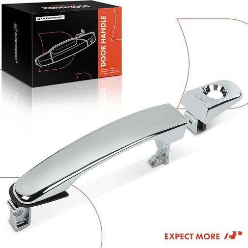 A-Premium Front Left Driver Side Exterior Door Handle with Keyhole Compatible with Chevrolet Equinox 2005-2009, Malibu 2004-2008, HHR 2006-2011 & Suzuki XL-7 2007-2009 & Pontiac G6, Torrent, Chrome in Saudi Arabia