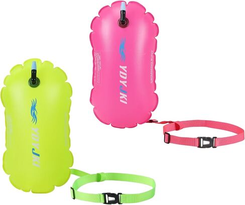 2 Pack Swim Buoy Float, Pool Floats Adult, Swimming Bubble Safety Float with Adjustable Waist Belt in Saudi Arabia