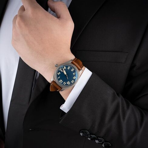 Quick Release Leather Watch Bands 14mm 16mm 18mm 19mm 20mm 21mm 22mm 24mm,Vintage Oil Wax-Tanned Leather Watch Straps Men's Watch Band Replacement Watch Strap for Men Women in Kuwait