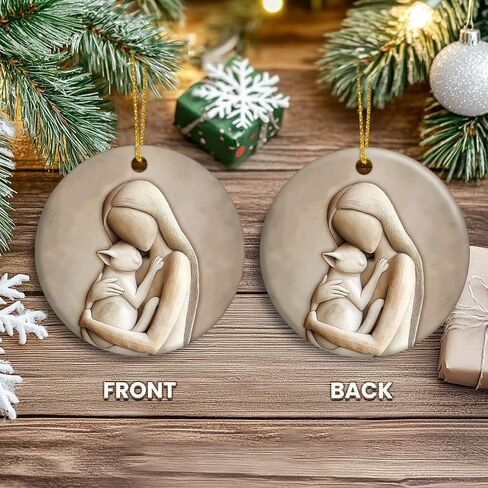 Horse Ornaments for Christmas Tree 2024, Horse Gifts for Women, Double Sided Ceramic Ornaments Hanging Decor, Horse Gifts Christmas Keepsake, Christmas Decorations for Tree in Kuwait