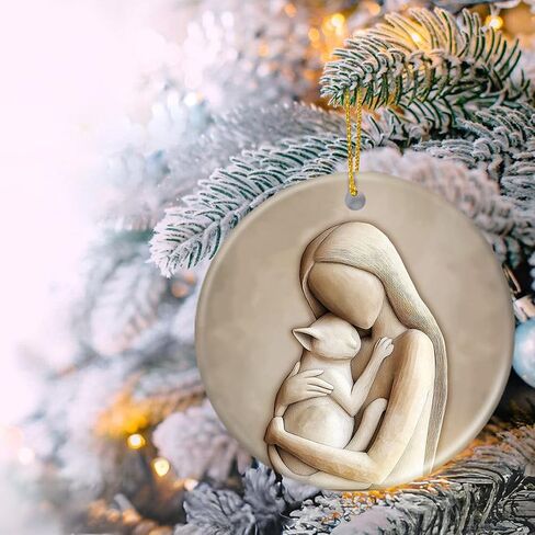 Horse Ornaments for Christmas Tree 2024, Horse Gifts for Women, Double Sided Ceramic Ornaments Hanging Decor, Horse Gifts Christmas Keepsake, Christmas Decorations for Tree in Kuwait