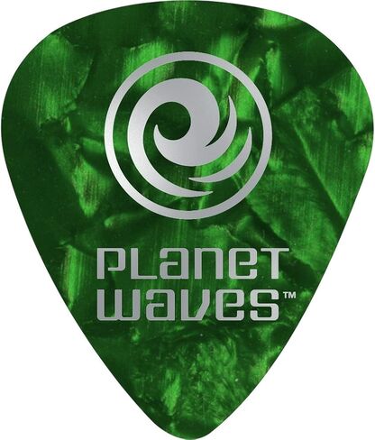 D'Addario Accessories White Pearl Celluloid Guitar Picks, 25 pack, Light in Kuwait