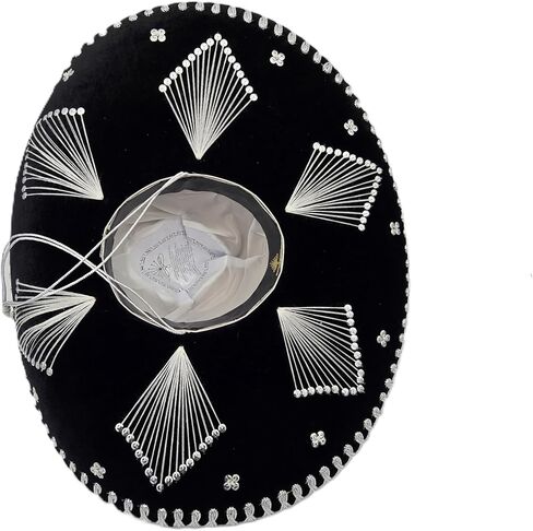 Mariachi Sombrero, Black & Silver, Adult Size in Saudi Arabia