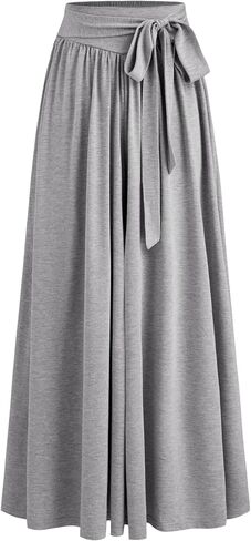 CIDER Mid Rise Solid Knotted Ruffle Wide Leg Trousers in Saudi Arabia