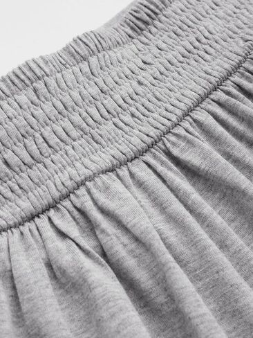 CIDER Mid Rise Solid Knotted Ruffle Wide Leg Trousers in Saudi Arabia