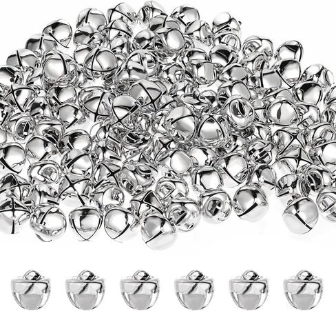 100 Pcs Jingle Bells for Craft, 10mm/0.39in Multi-Color DIY Craft Bells, Christmas Jingle Bell Small Bell for Christmas Wind Chimes Jewelry Ornaments Holiday Home Party Decoration in Saudi Arabia