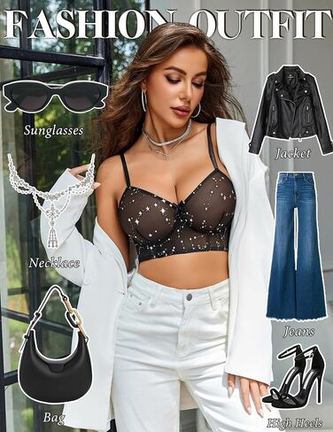 Avidlove Women's Lingerie Sexy Mesh Bralette And Panty Sets 2 Pieces Matching Underwear Outfits S-XXL in Kuwait