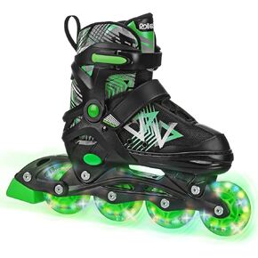Roller Derby Stryde Youth Adjustable Inline Lighted Wheel Skates