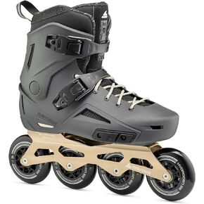 Rollerblade Lightning 90 Men's Urban Inline Skate, Anthracite and Taupe