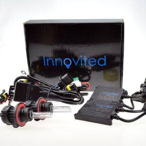 Innovited H13-3 9008 8000K Bi Xenon HI/LO HID Xenon Bulbs with 35W BLKCO Slim Digital Ballast Bundle (Lighting Blue)