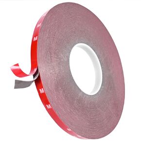 MYFAMIREA Double Sided Tape 0.39Inch x 108 Feet Heavy Duty Mounting Adhesive Multipurpose Waterproof Foam Tape for LED Strip Lights, Home Decor, Office Decor, Car Decor