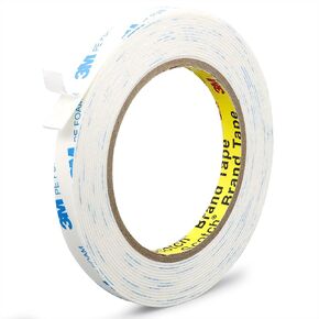 Double Sided Tape 16.5ft,Picture Hanging Strips Heavy Duty Mounting Tape Removable,Foam Tape Waterproof For Scrapbooking Poster Tape, Carpet Tape Rug Gripper,Art & Craft Tape,Adhesive Sticky Tape