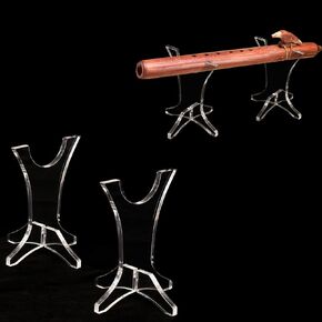 flute stand flute display stand desktop flute stand acrylic flute stand forindian flute organization storage display (transparent)
