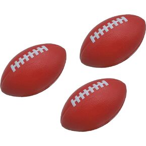 Foam Football - 7.25" Kids Football - Soft, Small Footballs for Kids – Toddler Mini Football 3 Pack