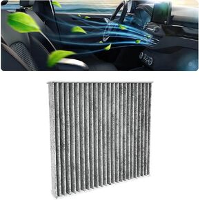 Car Fresh Breeze Air Filter Replacement, Premium Cabin Air Filter Includes Activated Carbon for Passenger, Easy to Install, Auto Compartment Air Filters for CF10134