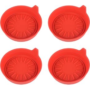 Seven Sparta Car Coasters for Cup Holders, Silicone Universal Vehicle Coasters, Set of 4 Pack, 3-1/8" Diameter (Black)