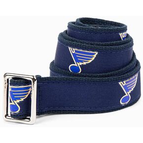GELLS St. Louis Blues NHL Hockey Belt Officially Licensed With Stainless Steel Buckle And Logo Tin