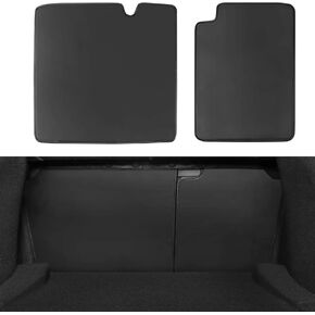 BASENOR 3PCS Tesla Model Y Second Row Seats Back Cover All Weather Rear Back Seat Protector Back Seat Cover Pet Mat for 2024-2020 5-Seater Model Y