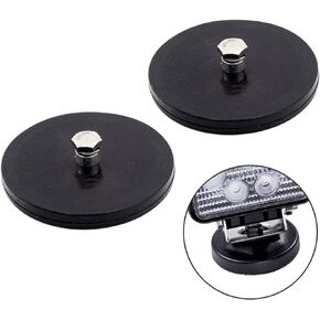 2 Pcs Magnetic Light Bar Mount, Magnetic Work Light Base, Powerful Magnet Mounting Brackets Holder with Rubber Pad for Off-Road Driving Lamp, Curved LED Light Bar, Emergency Light