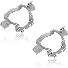 1 Pair H7 Bulb Holder Adapter, H7 LED Headlamp Adapter Bulb Base Holder Socket Retainer Compatible with VW/MercedesBenz/Audi/BMW/Buick/Hyundai/Nissan/Saab