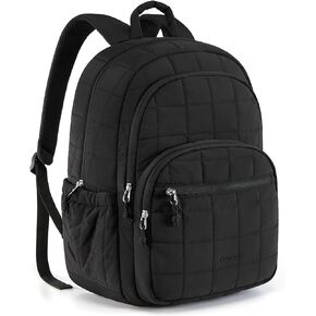 BAGSMART Travel Backpack for Women, 15.6" College Laptop Backpack, Black in Kuwait