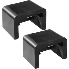 X AUTOHAUX 2 Pcs Hood Bumper Bushing Hood Bumper Channel Slide for Peterbilt 365 Black
