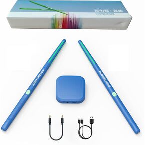 Virtual Air Drum Set Electric Drumsticks Air Drum Sticks 3rd Gen., Air Drum with Drumsticks, Pedals, Bluetooth and 8 Sounds, Electronic Drum Set for Adults, Kids, Gift