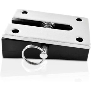 MARINE CITY 304 Grade Stainless Steel and Nylon Quick Release Sturdy Durable Vertical Transom Mounting Bracket Functional Design for Sport Diver Ladder Boat Marine Yacht (3-3/4inches x 2-1/2 Inches)