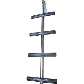 Pactrade مركبة بحرية 4 خطوات Transom Sport Dive Ladder SS 304 خيط غير قابل للانزلاق مع دعامة