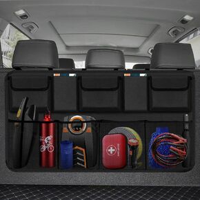 Car Trunk Organizer, Backseat Hanging Organizer with 9 Large Storage Bag Super Capacity for SUV,Truck,Van -Your Space Saving Expert