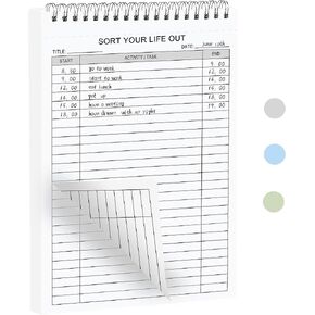 Activity Log 3 Pack- 312 Pages Tear Off Lined Undated To Do List Notepad Double Side Printed with Activity Log Pad, Keep Your Daily Task Organized, 6.5" x 9.8" Planning Pad in Saudi Arabia