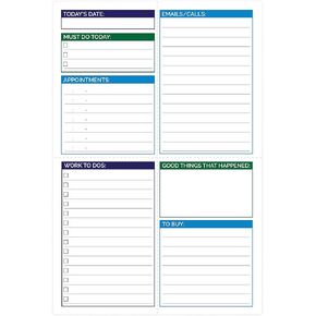bloom daily planners Pocket Pad - To Do List Notepad for Work -Undated Tear-Off Organizer for Goals, Tasks, Notes - Double Sided Daily Planning Pad, 80 Sheets - 6" x 9"