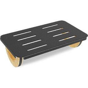 Foot Rest for Under Desk at Work, STWWO Ergonomic Rocking Foot Rest for Office, Wooden Footrest for Posture Support & Blood Circulation, Under Desk Chair Foot Rest Metal for Relieve Back, Lumbar Pain